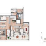 Planta do apartamento duplex